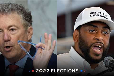 Republican Sen. Rand Paul faces off against Democrat Charles Booker in Kentucky's US Senate election