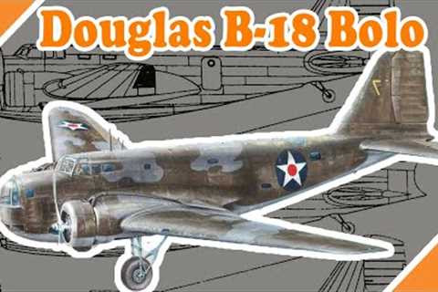 Mid range superplane used by the US in the beginning of WW II | Douglas B 18 Bolo