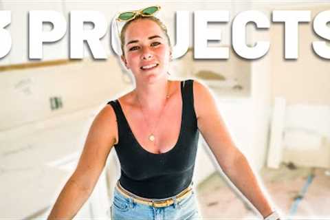 How To MANAGE Construction When YOU FLIP HOUSES | 3 Projects At Once!!