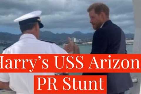 Prince Harry Visits Hawaii's USS Arizona Memorial in Another Seemingly Remembrance Day PR Stunt