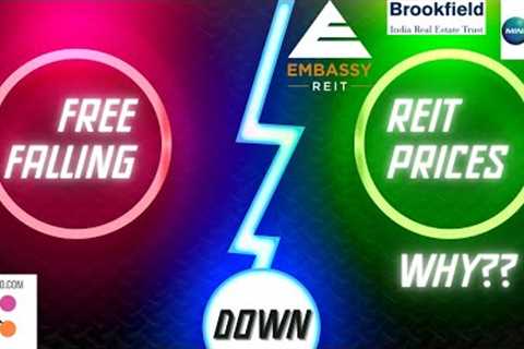 Why are REIT shares India falling? Reason stock prices are down. Buy/ Sell? Embassy Brookfield Trust
