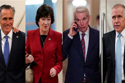 Four Republican senators so far have broken with their party to support a bill codifying same-sex marriage