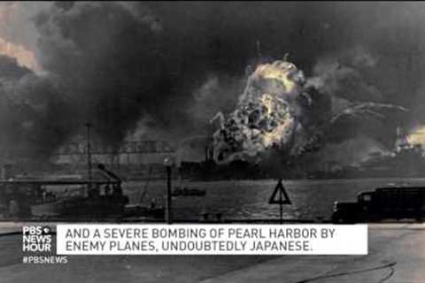 Hear the breaking news report from Pearl Harbor, 75 years later