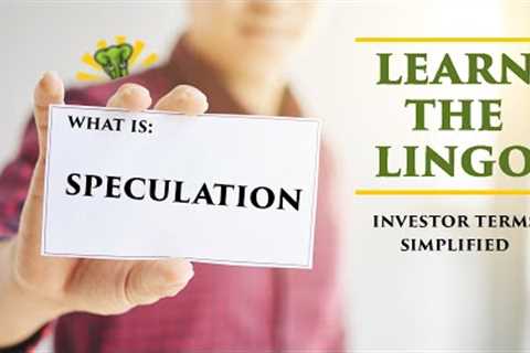 Speculation is Not Investing. So What Is It?