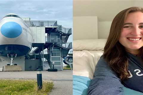 I stayed in a Boeing 747 jet converted into a hotel that has beds in the engines and a wheelhouse and it was the coolest place I've ever slept