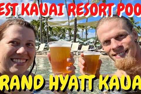 Best Resort Pool on Kauai 2022 Grand Hyatt Kauai Resort &amp; Spa Pool Tour &amp; Saltwater Lagoon 4K