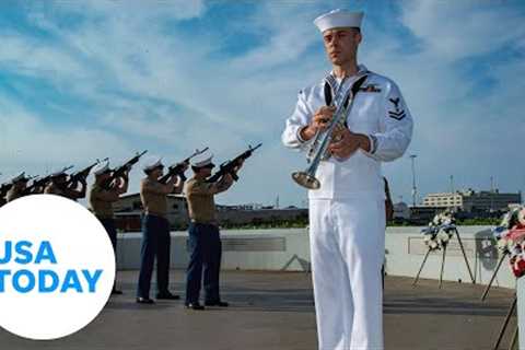 Ceremony for Pearl Harbor attack anniversary honors past heroes | USA TODAY