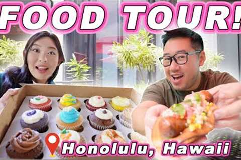 Honolulu FOOD TOUR! || [Oahu, Hawaii] Famous Cupcakes &amp; Handmade Sausages at Restaurant Row!