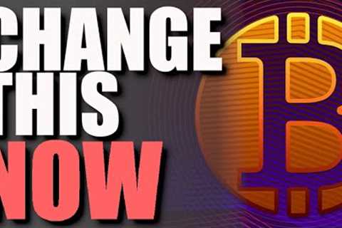 We NEED To Stop This IMMEDIATELY... Crypto WON'T Last If This Continues