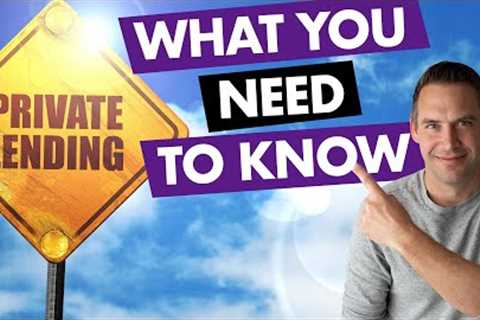 Private Lending For Real Estate Investing (Strategies for Canadians🍁🍁🍁)