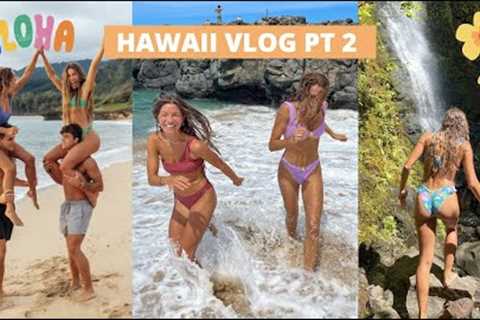 Hawaii Vlog Pt 2: waterfall, sunset hike, sunrise photoshoot