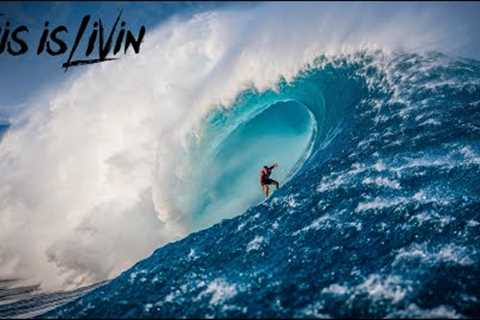 BIGGEST SWELL IN YEARS! SURFING MASSIVE OUTER REEF! (Hawaii, Oahu)