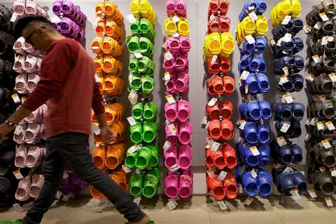 Crocs expects revenues to surge to record highs after it bought a little-known Italian shoe brand beloved by Gen Z