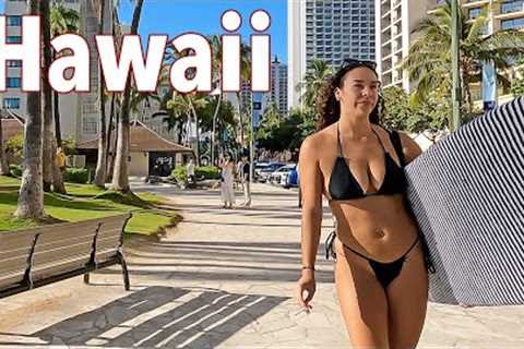 WALKING WAIKIKI | Tourists &amp; Travelers on the Move in Hawaii