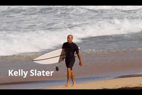 pro surfer's kelly slater and conner coffin surfing oahu, hawaii. 2K.