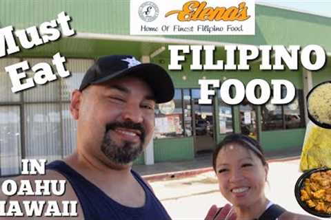 OAHU, Hawai'i 2022 EATS | FILIPINO FOOD Elena's Restaurant - Pork Gisantes, Lechon Special, Monggo
