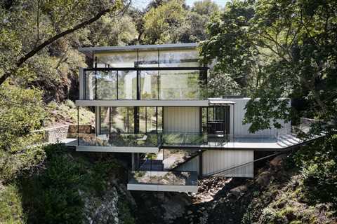 This See-Through California Home Magically Hangs Above a Creek Bed