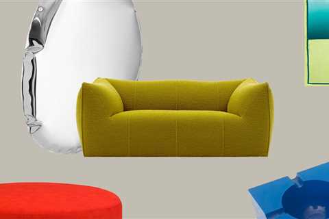 Quick Hits: An Inflated Steel Mirror, Vintage Italian Ashtrays, and an Oversize Ottoman