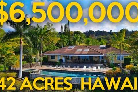 42 acre Kona Coffee Farm with sweeping views and over 5,000sf of living