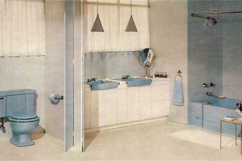 The Midcentury Modern Colored Tile Bathroom Is Back, Thank God