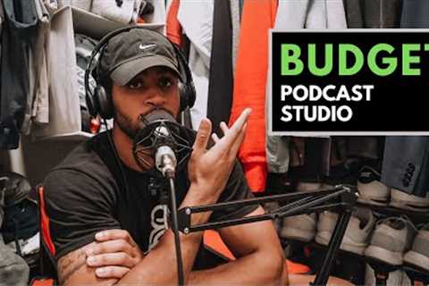 Making a BUDGET PODCAST STUDIO | My HOME Podcast Setup