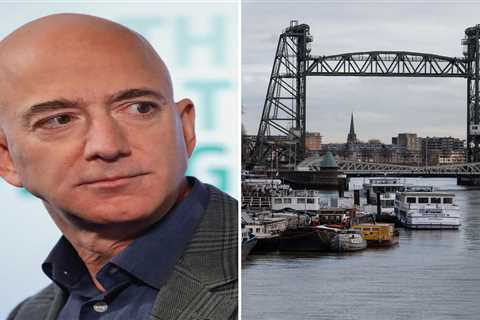 Jeff Bezos' $500 million megayacht sets sail for its first sea trials &mdash; watch video of the 417-foot vessel hitting open water