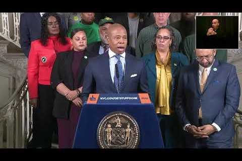 Mayor Eric Adams Makes Labor-Related Announcement