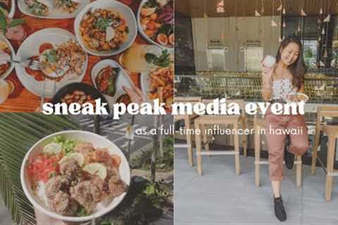 Visiting Hawaii's newest restaurant BEFORE THEY OPEN ✨ An Influencer's job at a media event