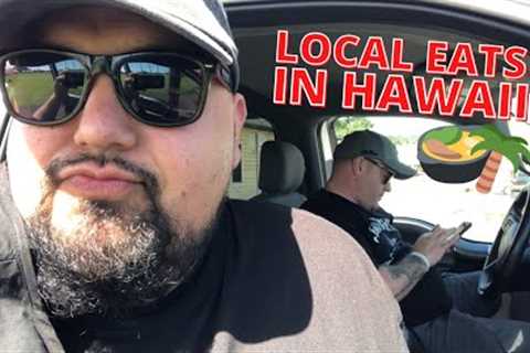 Local Eats in Hilo 🌺 Hidden Black Sand Beach in Pahoa 🏝 Sunset Luau! Big Island Hawaii Travel Vlog