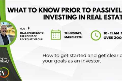How to Passively Invest