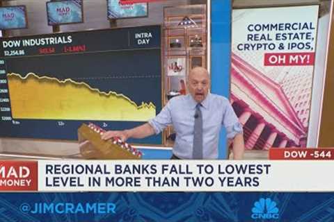Cramer open minded on the banks because his charitable trust just doesn't have enough