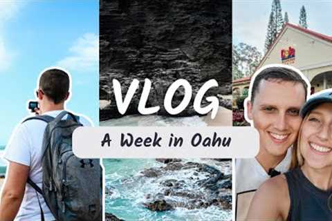 A Week in Oahu Hawaii Travel Vlog | Beaches, hikes, museums, snorkeling, movie tours, food &amp; more