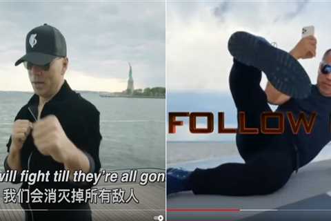 Miles Guo, the Chinese tycoon charged with defrauding his fans of more than $1 billion, once starred in a music video where he shadowboxed on a luxury yacht to lyrics like 'take down the CCP'