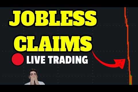 🔴LIVE: JOBLESS CLAIMS DATA &amp; PHILLY FED INDEX 8:30! Building Permits! TRADING ES TSLA