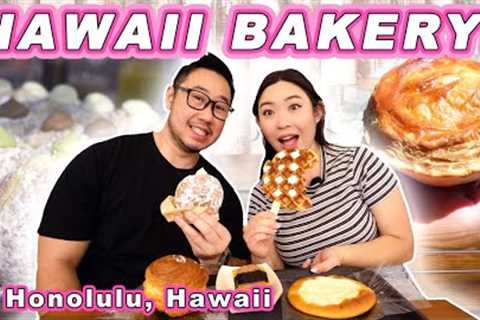 BAKERY TOUR in Honolulu! || [Oahu, Hawaii] Donuts, Croffles, Meat Pies, &amp; More!