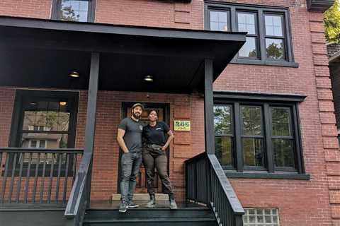 This Detroit couple bought a $6,500 house destined for the wrecking ball, then picked over old basketball courts, science labs, and churches to renovate it into a beauty. See inside.