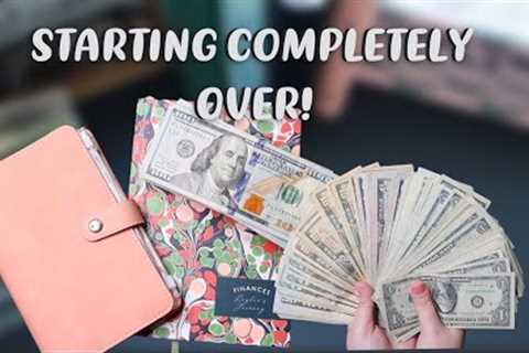 COMPLETELY RESTARTING MY CASH BUDGET | Restart your financial journey | I'M BACK! | #cashstuffing