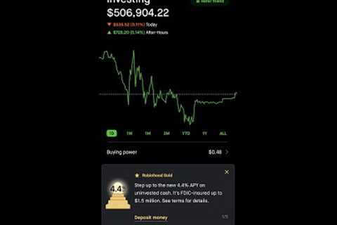 Robinhood Portfolio Is Now Over $500,000 Dollars!!!