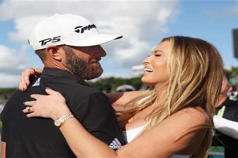 Paulina Gretzky caddied for her husband, Dustin Johnson, during the Masters Par 3 competition &mdash; here's a timeline of their relationship
