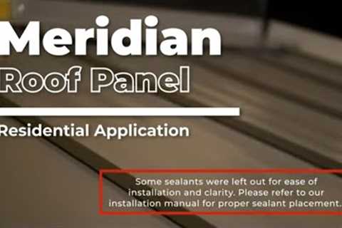 Meridian Roof Panel - Standing Seam - Residential Application | McElroy Metal