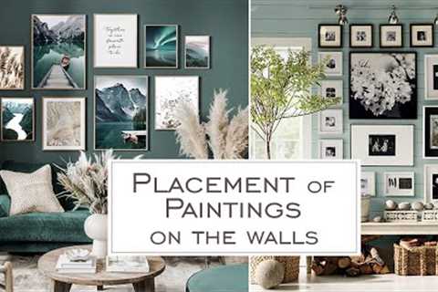 Location of Paintings in the Interior. Scenic Area Schemes in Home Decor. Locating Many Works