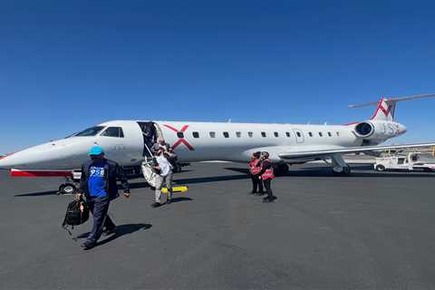 See inside one of JSX's semi-private jets which offer a first-class like seat for all passengers
