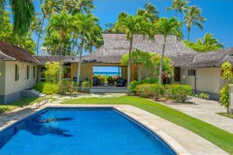 Direct Beachfront Property in Kahala Ave., Oahu, Hawaii