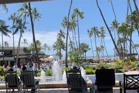 Walk from Hilton Hawaiian Village shops to hotel