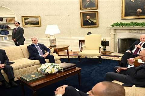 Biden finally met with top lawmakers to discuss a debt ceiling solution &mdash; but McCarthy says there wasn't 'any new movement' as a catastrophic default inches closer