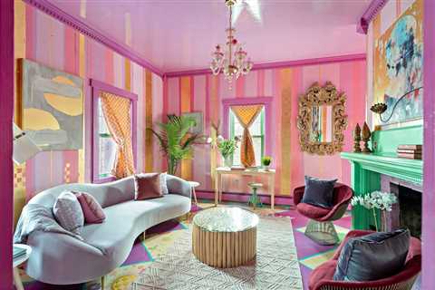 A beloved restaurateur turned a white home into an over-the-top pink-and-green paradise that found a buyer in just 6 days after a bidding war. See inside.