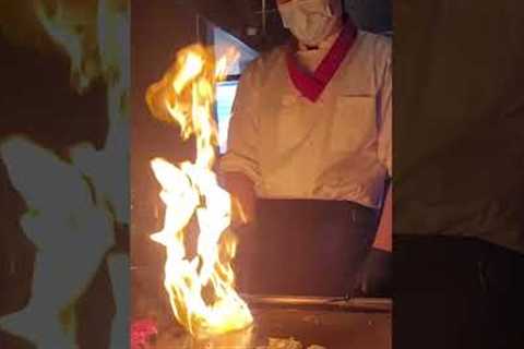 Volcano on our Food @ Josh's FavoriteJapanese Restaurant ║Josh&amp;Sarah #shorts #food ║HalukayTV