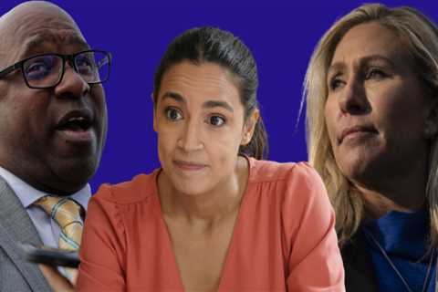 Video shows AOC breaking up a shouting match between a Squad member and Marjorie Taylor Greene outside the Capitol: 'She ain't worth it, bro'