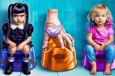 Wednesday Nanny vs Enid Nanny
