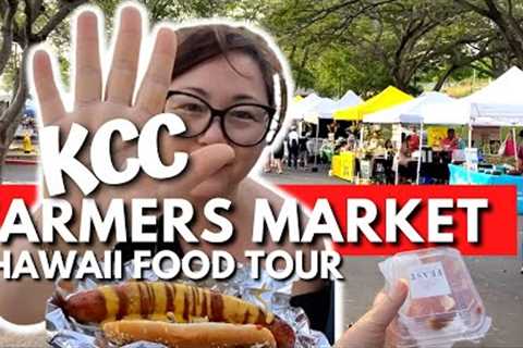 What to Eat in Hawaii | KCC Farmers Market Food Tour on Oahu
